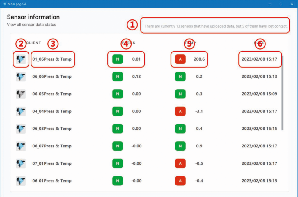 Lora pressure transmitter free reading software interface