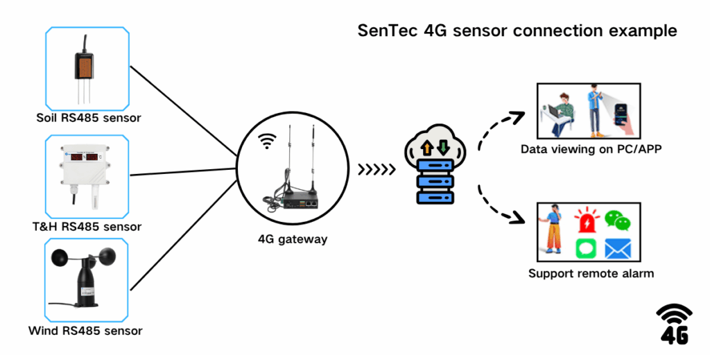 4G sensor connection example