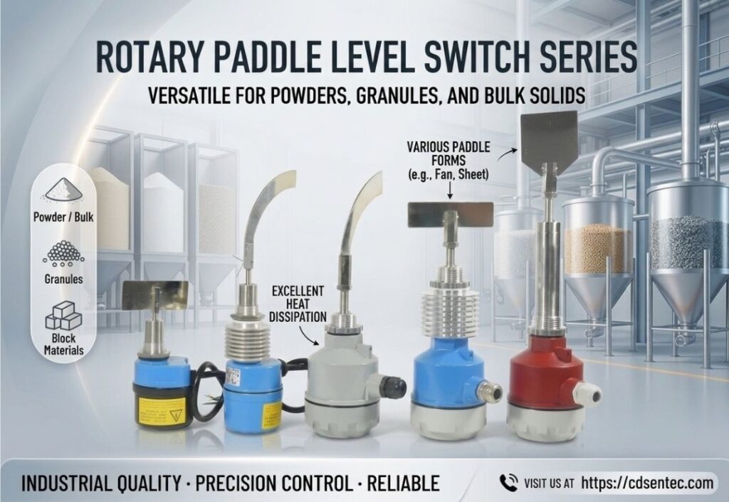 sentec rotary paddle level switch series