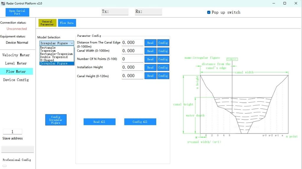 Built-in Open Channel Flow Calculator